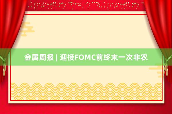 金属周报 | 迎接FOMC前终末一次非农